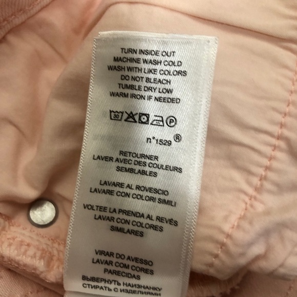 NWT - LAUREN RALPH LAUREN Light Pink Mid-Rise Slim Straight Leg Jeans - Size 2P - Picture 8 of 8